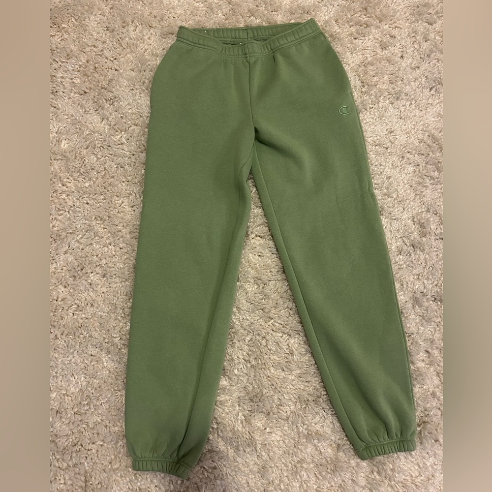Champion Mid Rise Fleece Sweatpants (part of matching set!) | Green | XS